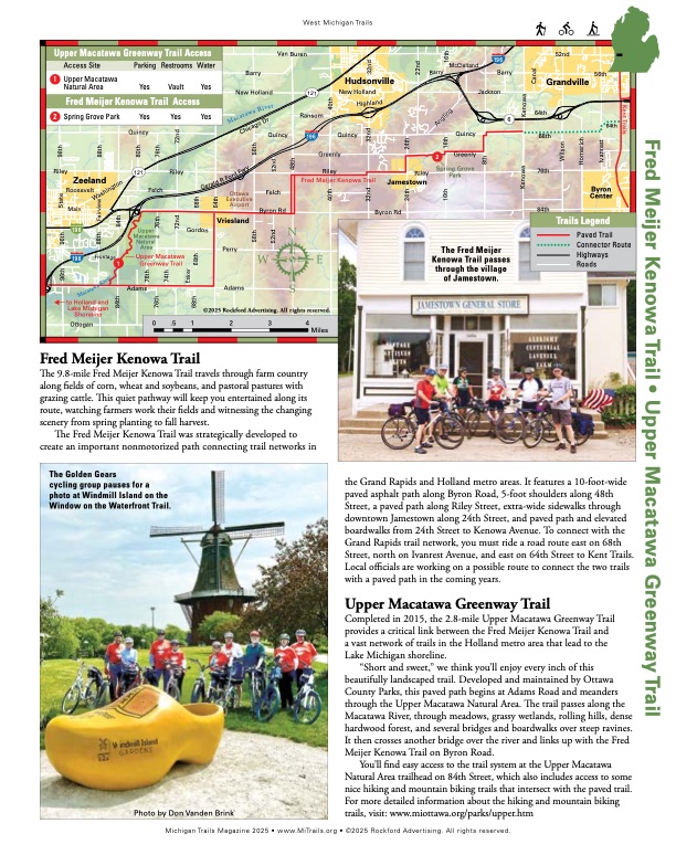 Michigan Trails Magazine Trail Map