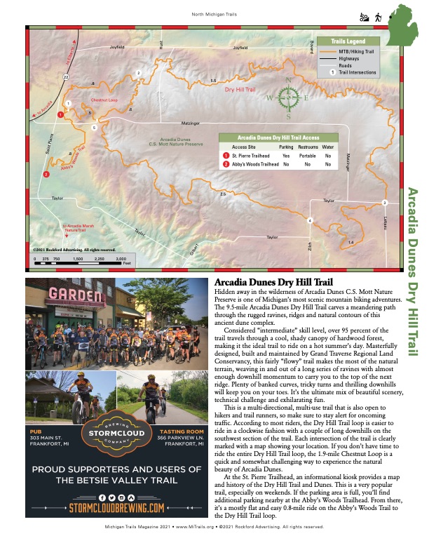 Michigan Trails Magazine Trail Map